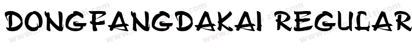 DongFangDaKai Regular字体转换